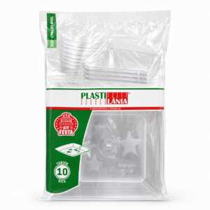 Kit Festa Transparente Plastilânia – 10 Kits